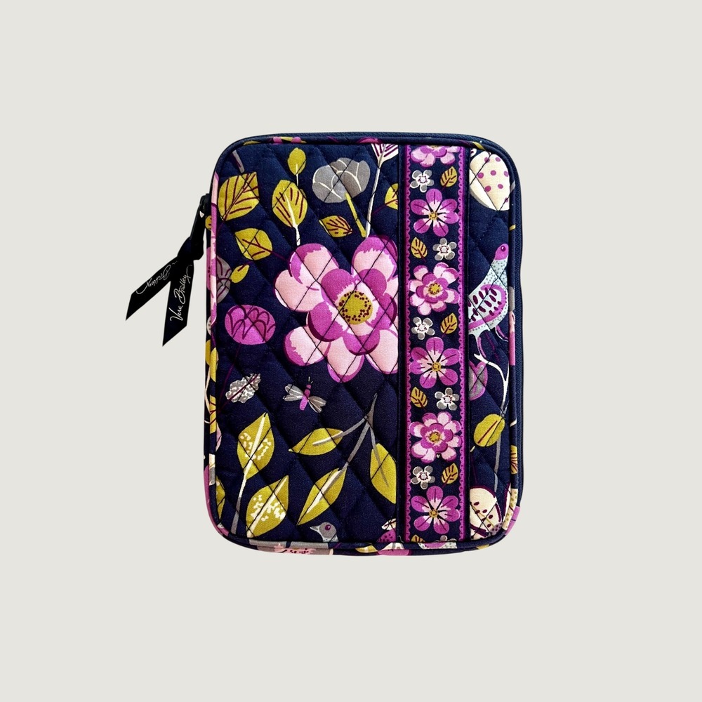 Vera Bradley Floral Nightingale Retired‎ Pattern Quilted E-Reader Tablet Sleeve